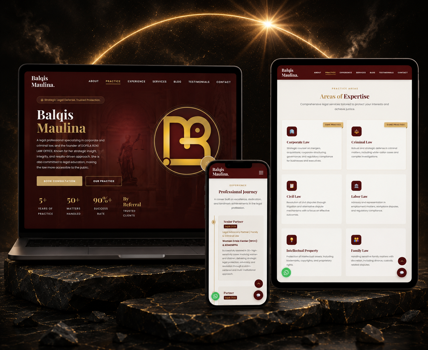 Website Portofolio Lawyer