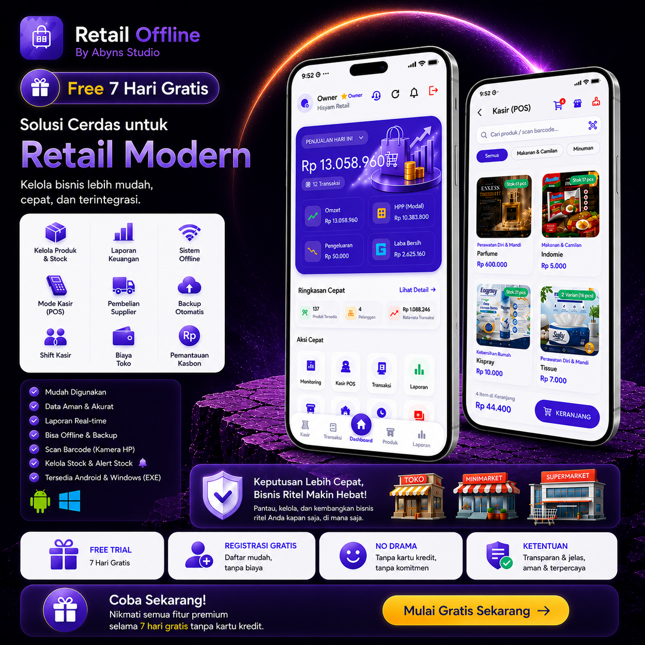 Retail Offline Mockup
